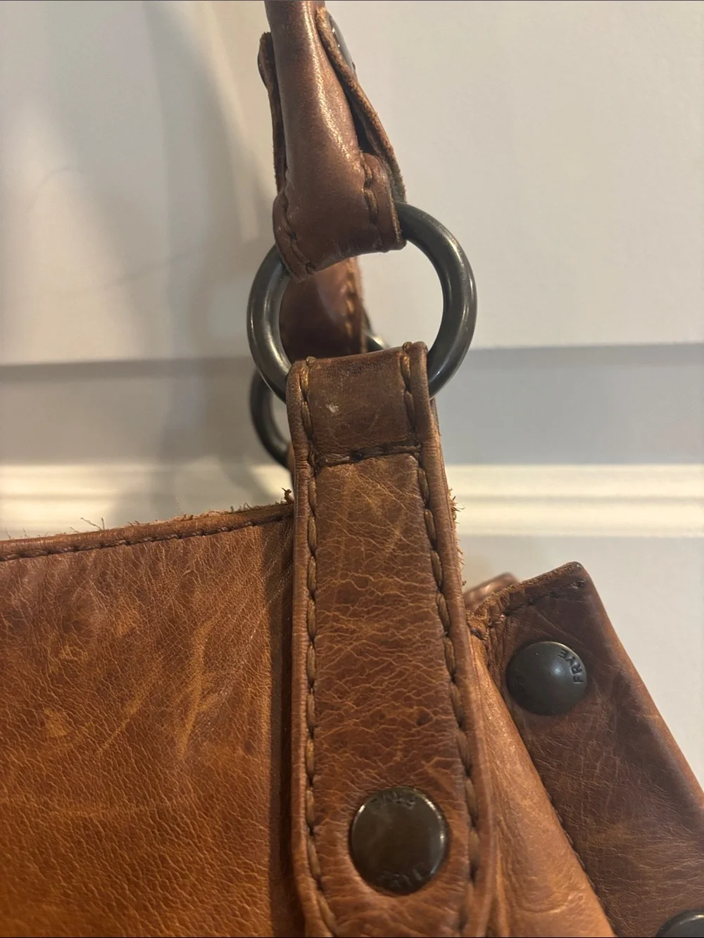 Frye Melissa Classic Brown Leather Tote Bag - Stylish Everyday Handbag